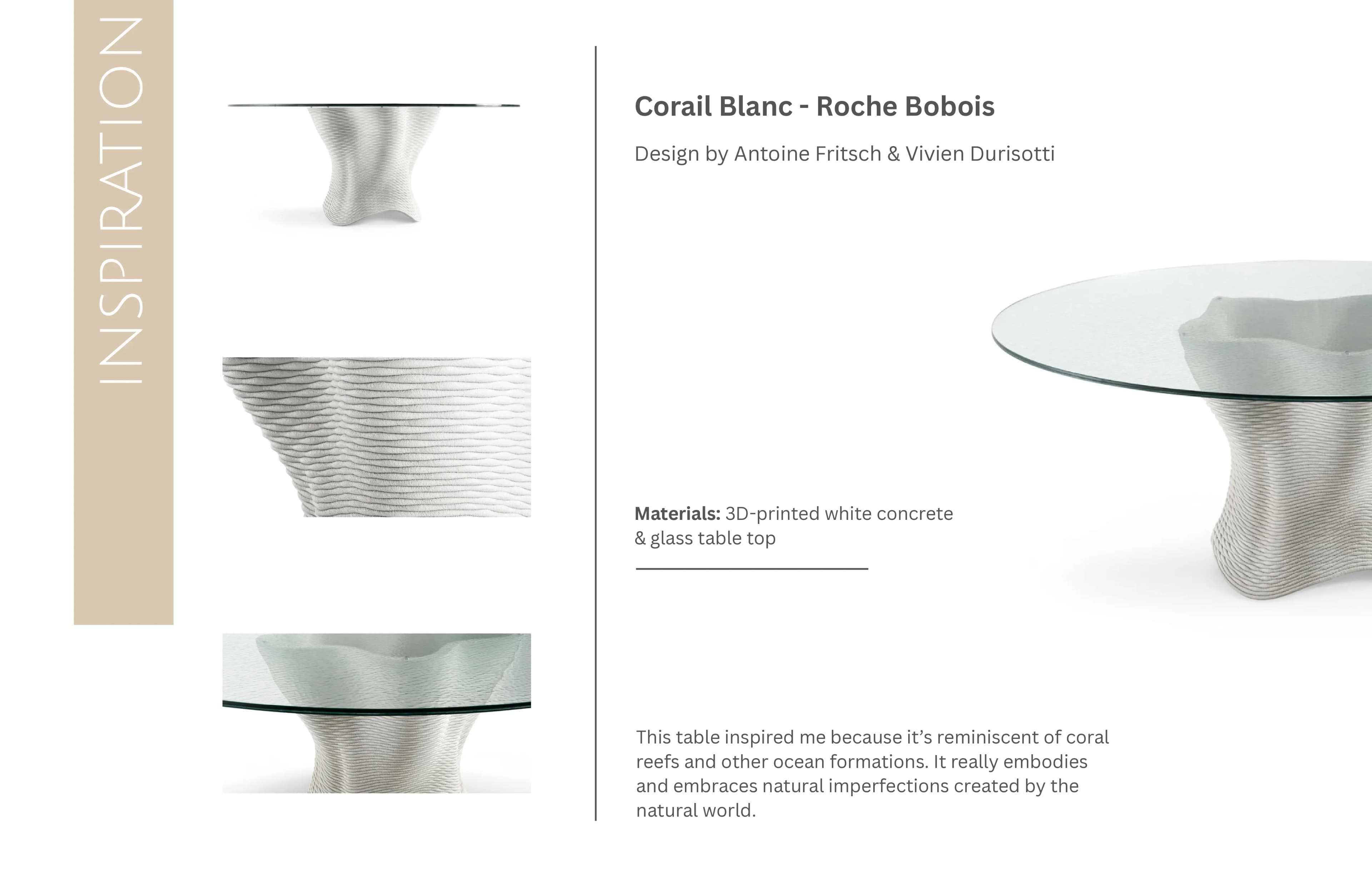Corail Blanc de Roche Bobois, inspiration de design